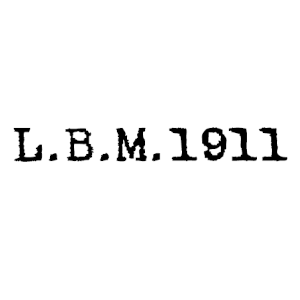 Logo L.B.M. 1911